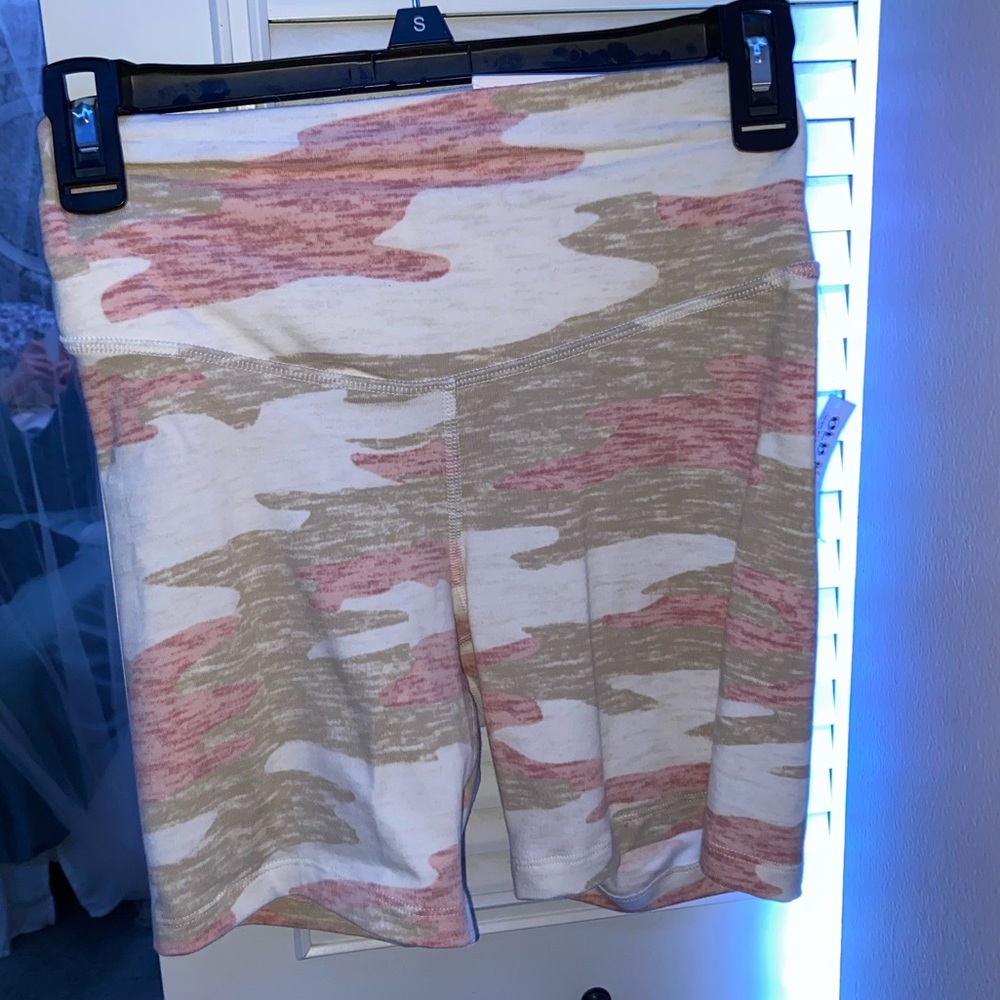 NWT camo biker shorts